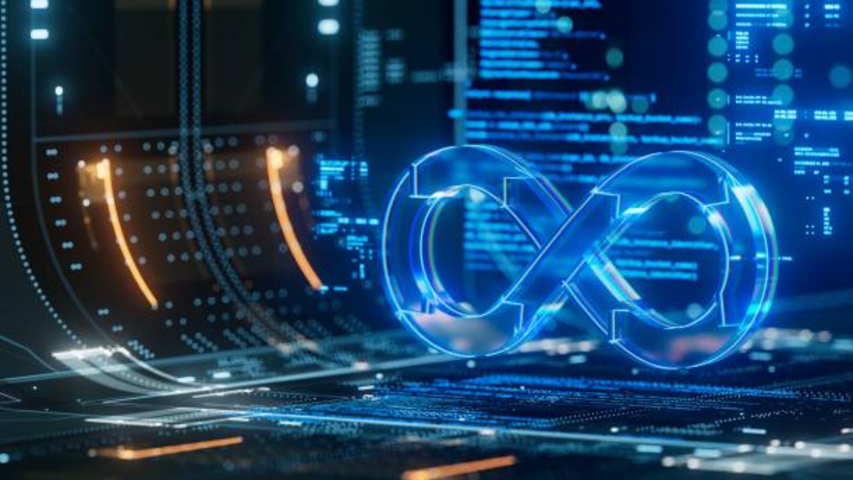 DevOps software development operations. Programmer administration system life cycle quality. Coding building testing release monitoring. Data flow